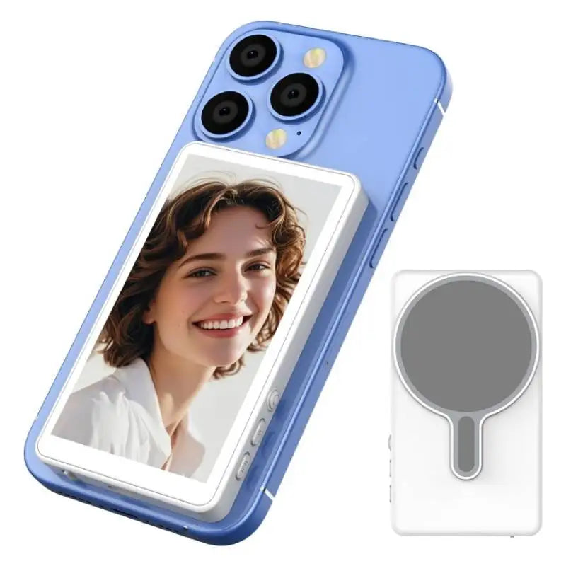 Magnetic Selfie Monitor for Vlogging – Wireless Rear Camera Screen with Remote