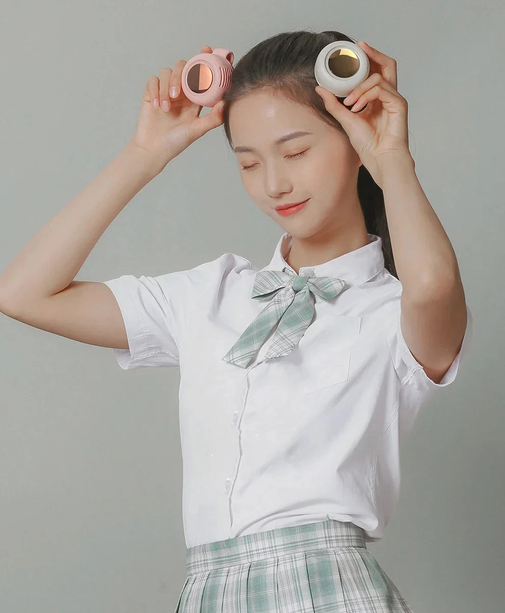 Portable Leafless Mini Fan – USB Rechargeable, Ultra-Quiet & Powerful