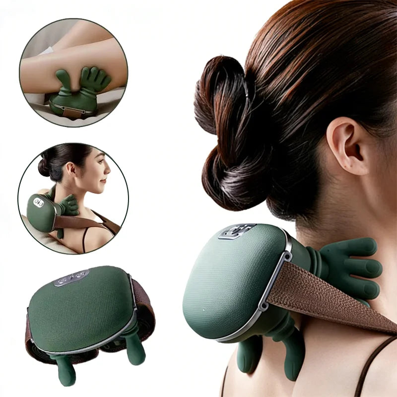 4D Neck & Shoulder Massager – Wireless, Rechargeable
