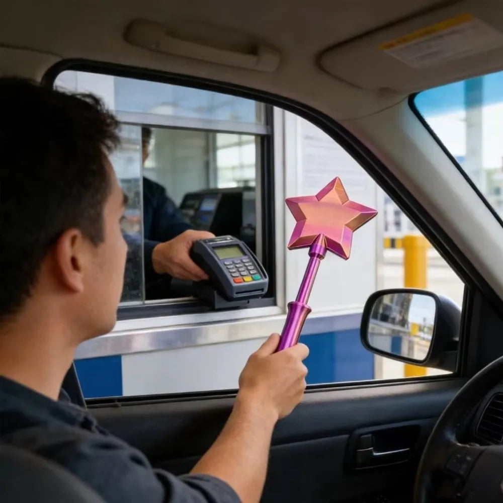Magic Wand Tap-to-Pay Card Holder – Cute 3D Star Design