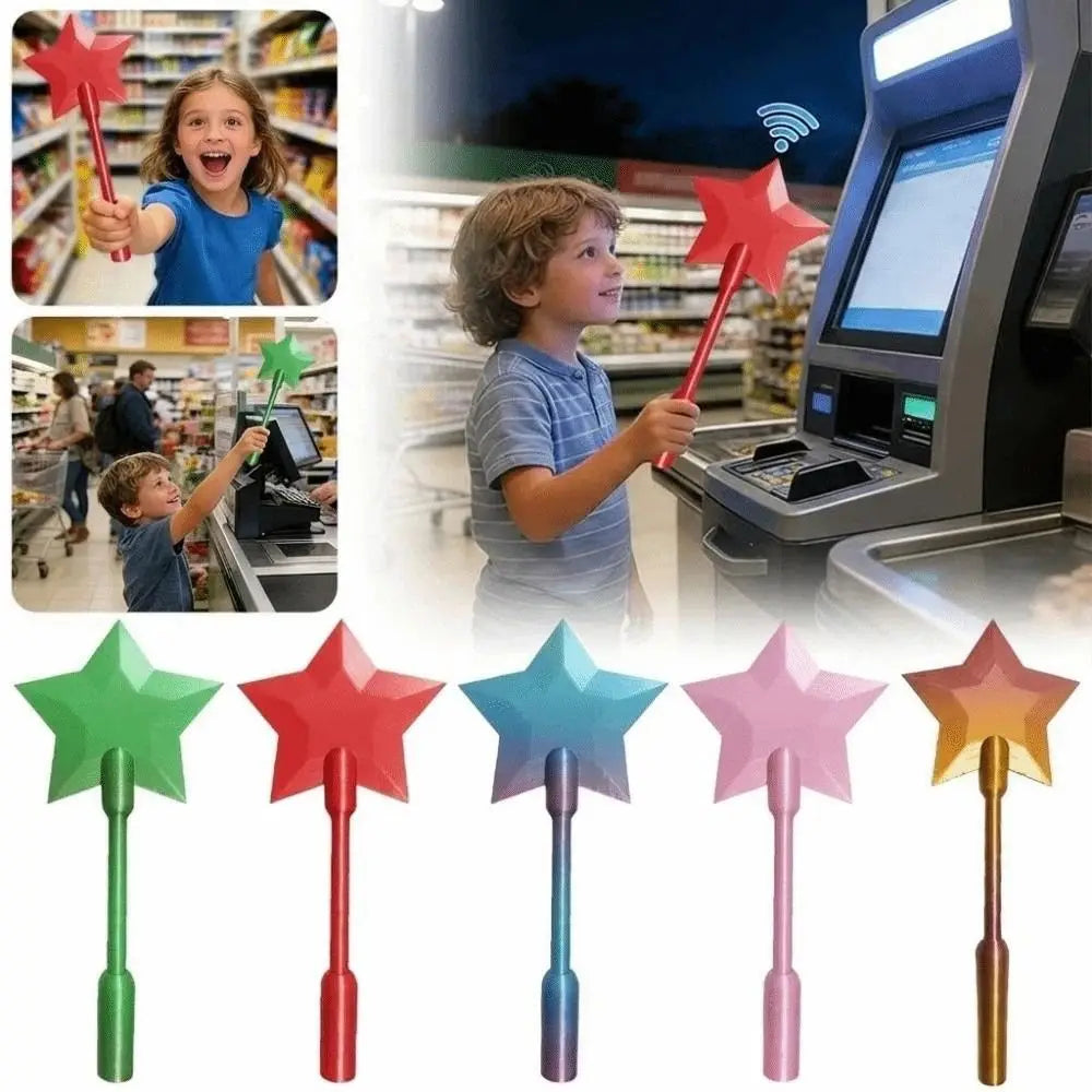 Magic Wand Tap-to-Pay Card Holder – Cute 3D Star Design
