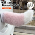 Electric Wagging Fox Tail Car Decoration – Remote Control Plush Tail for Motorcycle & Scooter
