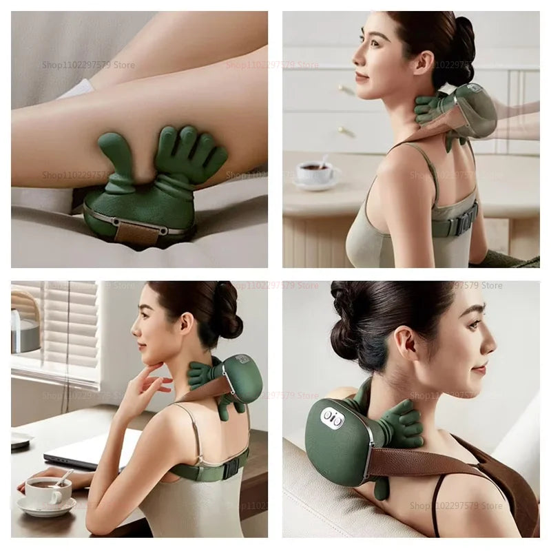 4D Neck & Shoulder Massager – Wireless, Rechargeable