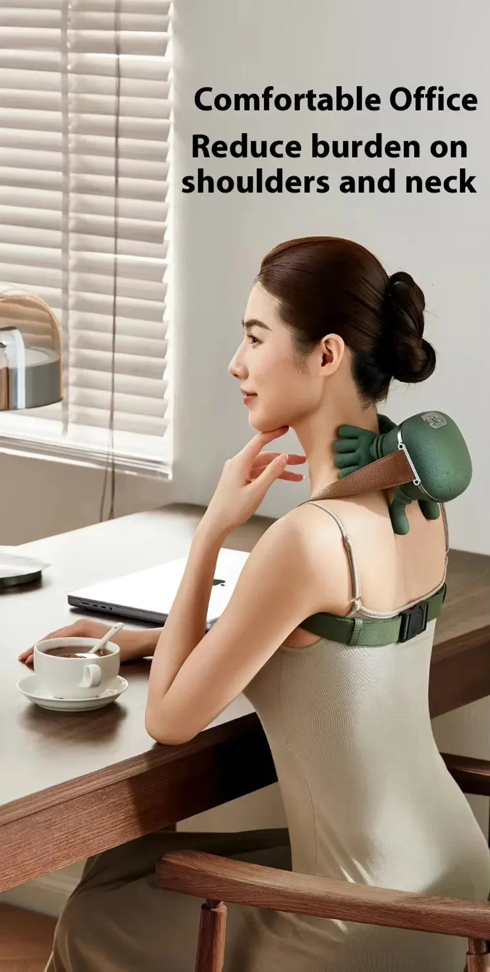 4D Neck & Shoulder Massager – Wireless, Rechargeable