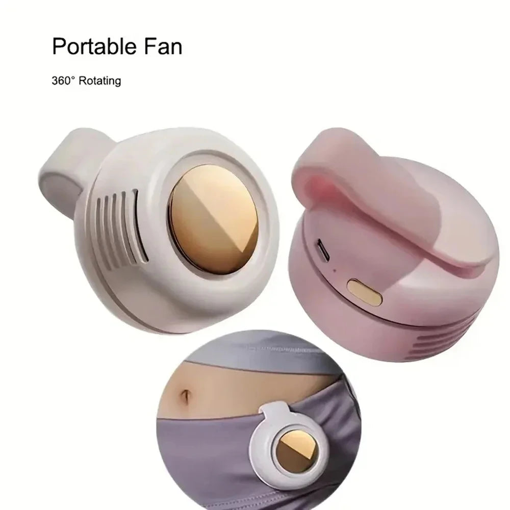Portable Leafless Mini Fan – USB Rechargeable, Ultra-Quiet & Powerful